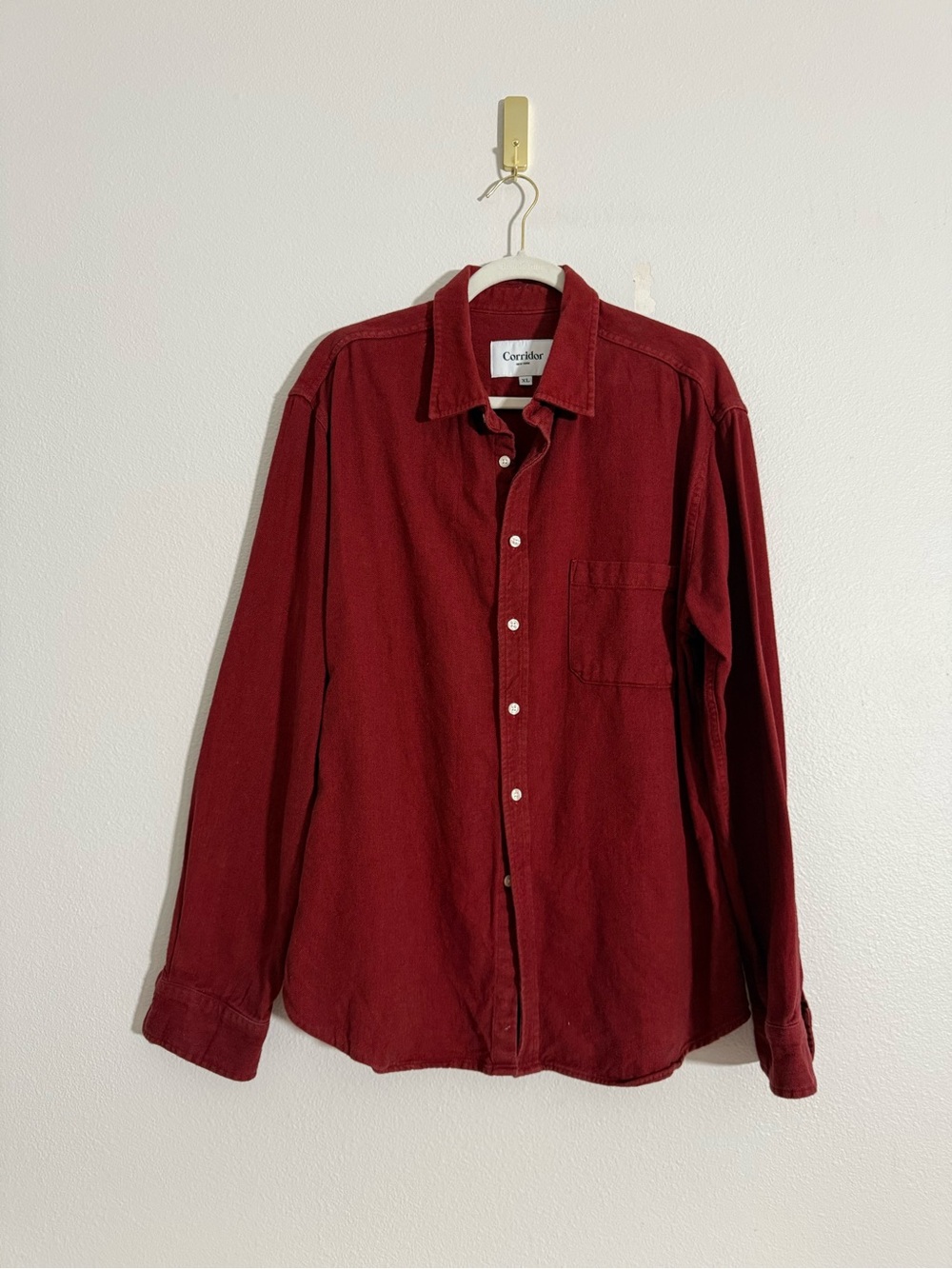 Corridor New York Flannel button-down shirt Shirt men’s  Size XL